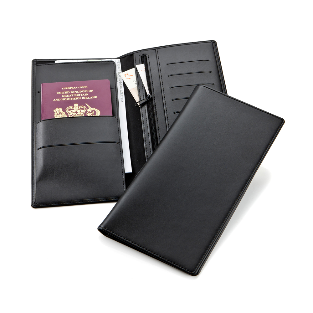 Black Belluno Deluxe Travel Wallet