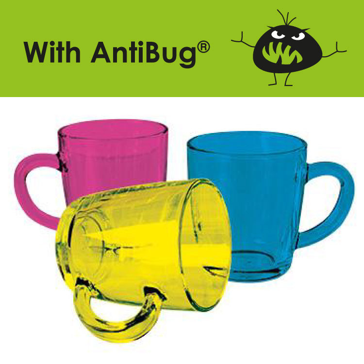 AntiBug Glass Mug - ColourCoat