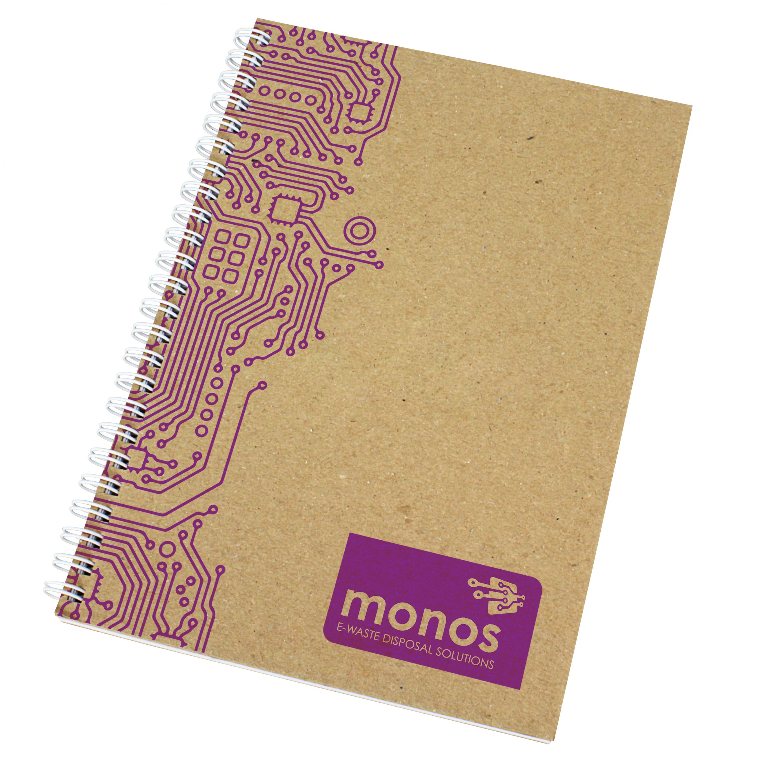 Enviro-Smart - A5 Natural Cover Wiro-Bound Pad.