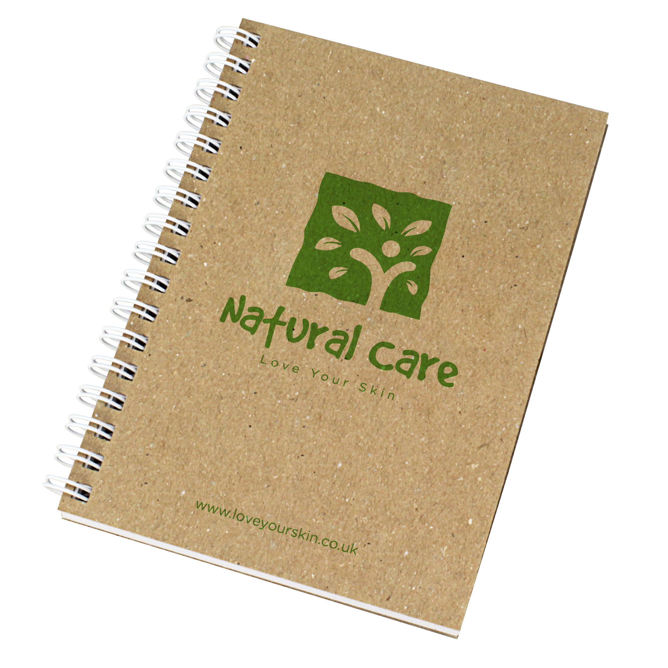 Enviro-Smart - A6 Natural Cover Wiro-Bound Pad.