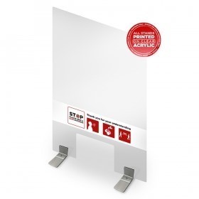 Freestanding Germ Shield with Cut-Out