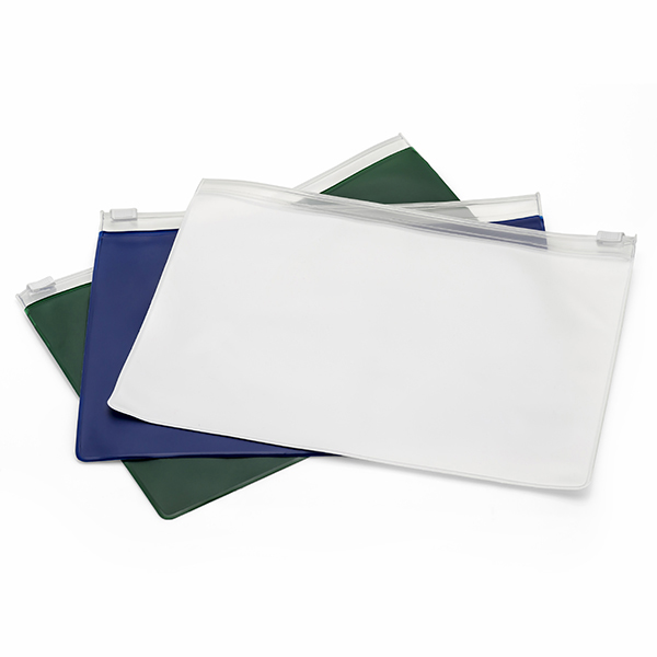 Pvc Slide Zippered A5 Wallet