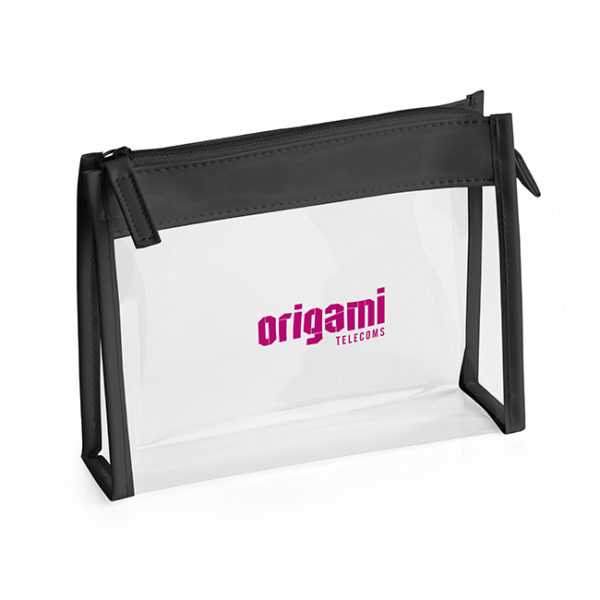 Clear Pvc Bag With Black Trim And Zipper