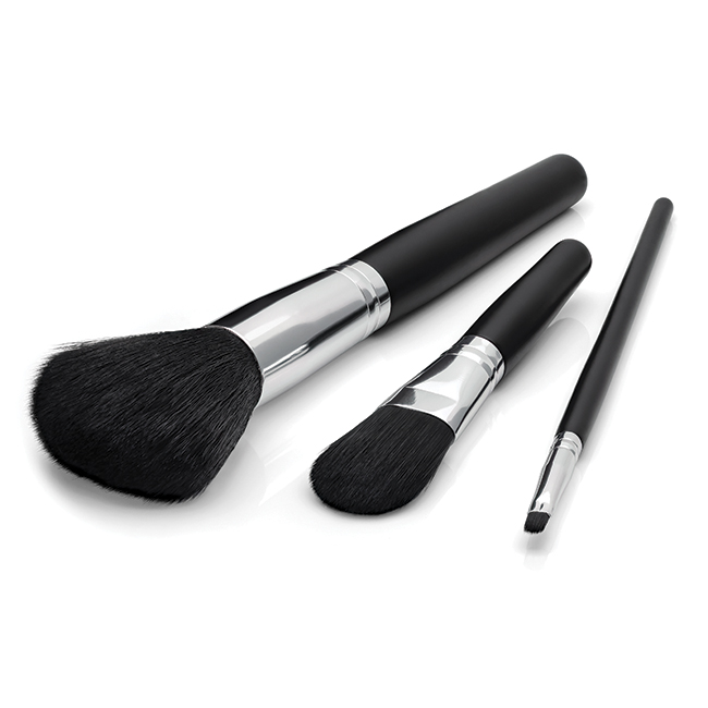 Set Of 3 Make Up Brushes