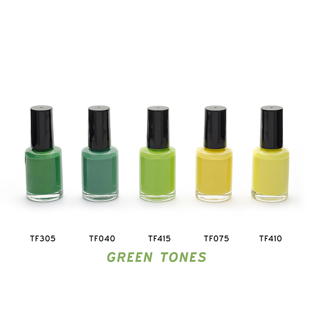 Green & Yellow Nail Polish In A Bottle, 10ml