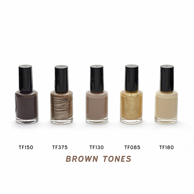 Brown & Beige Nail Polish In A Bottle, 10ml