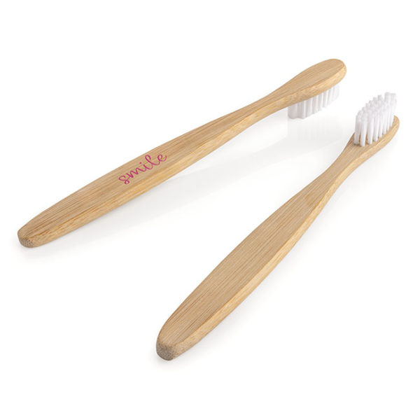 Bamboo Childrens Toothbrush White Bristles