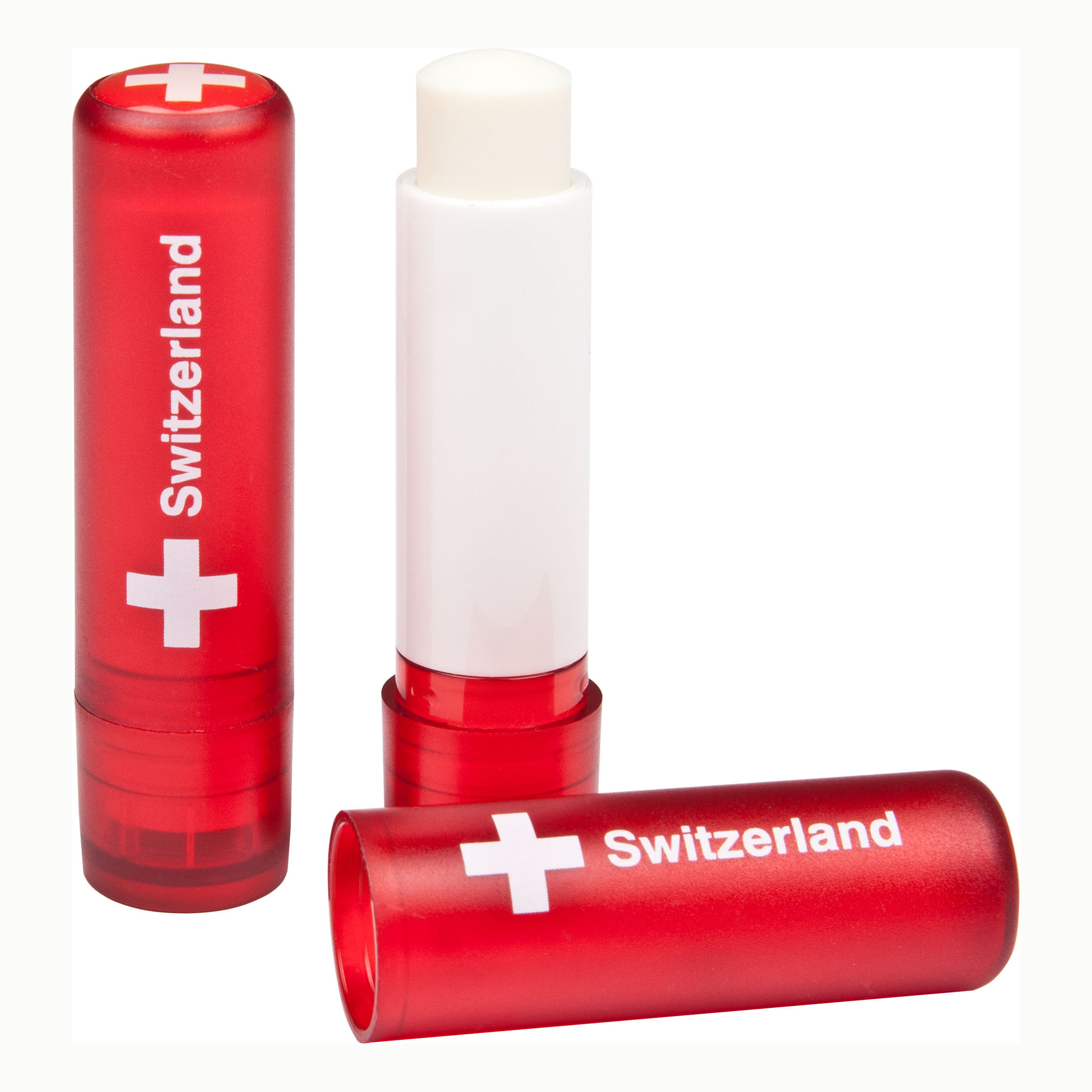 Red Lip Balm Stick, Domed Label, 4.6G