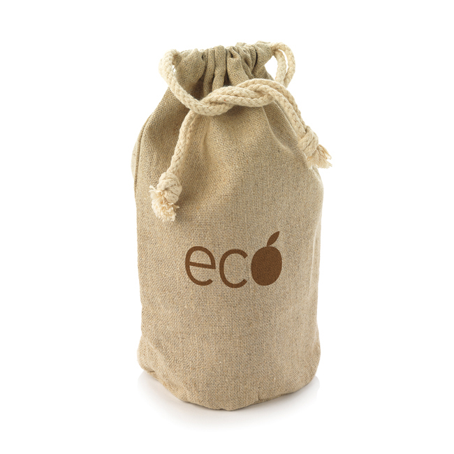 Natural Hemp Drawstring Bag 150mm X 95mm Dia