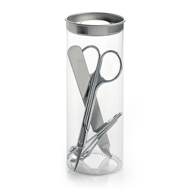 3Pc Manicure Set In A Pvc Tube