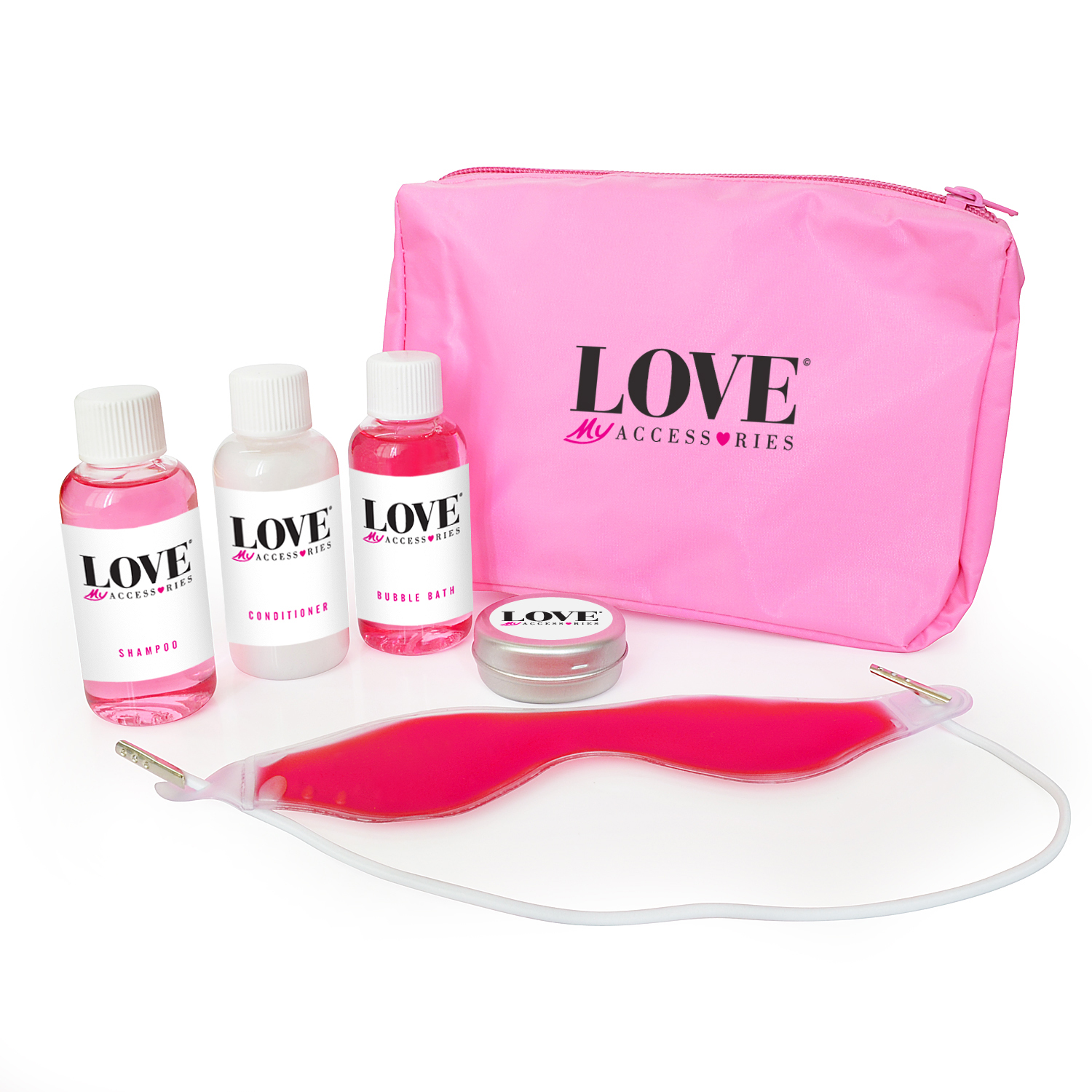 6Pc Pink Pamper Kit In A Pink Bag