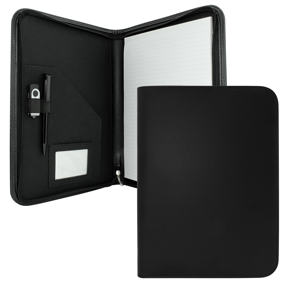 Clapham PU A4 Zipped Conference Folder
