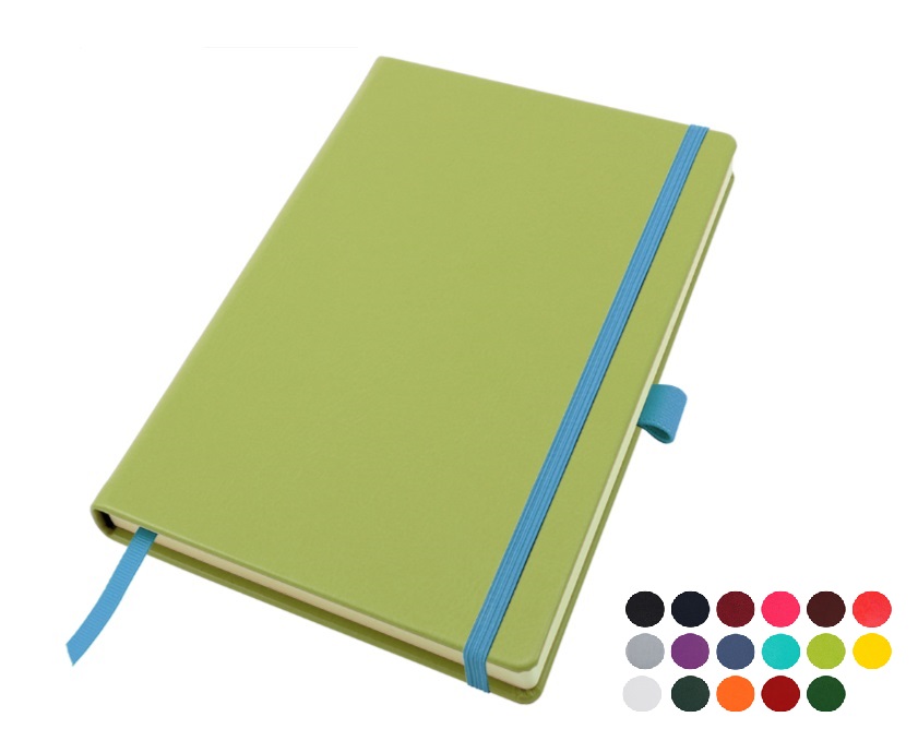 A5 Casebound Notebook With Elastic Strap & Pen Loop
