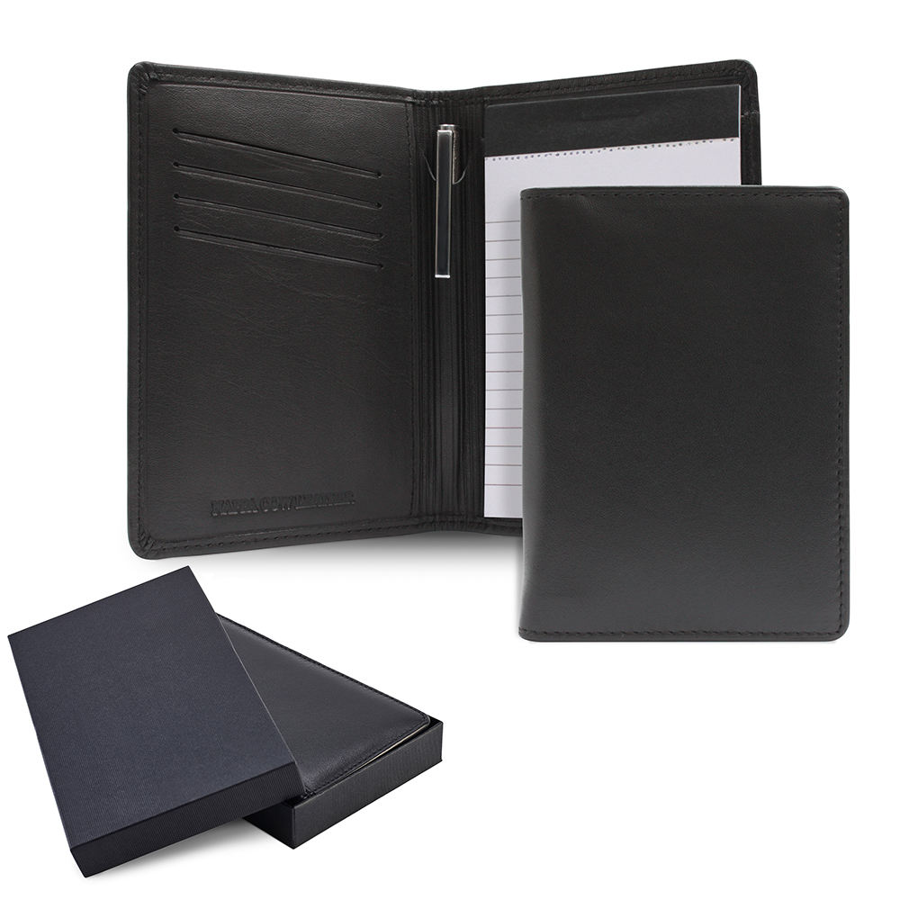 Sandringham Nappa Leather Notepad Jotter With Pen