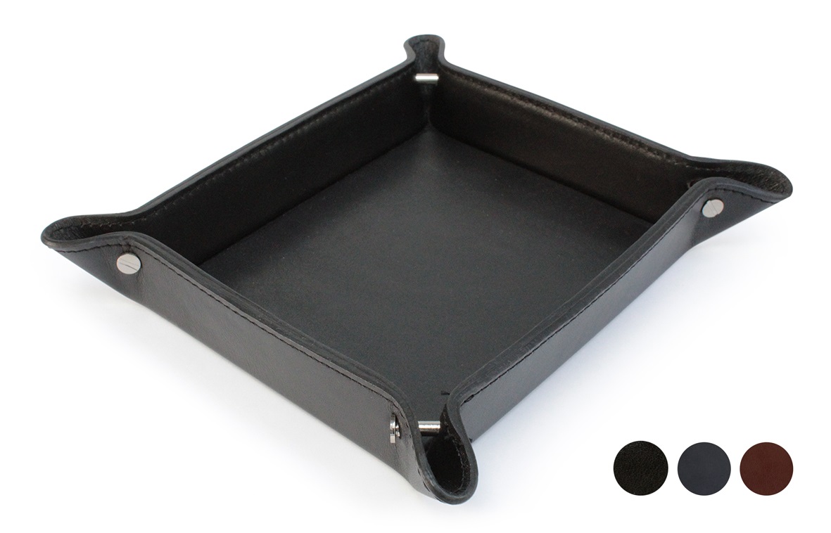 Accent Sandringham Nappa Leather Desk Tidy Or Coin Tray