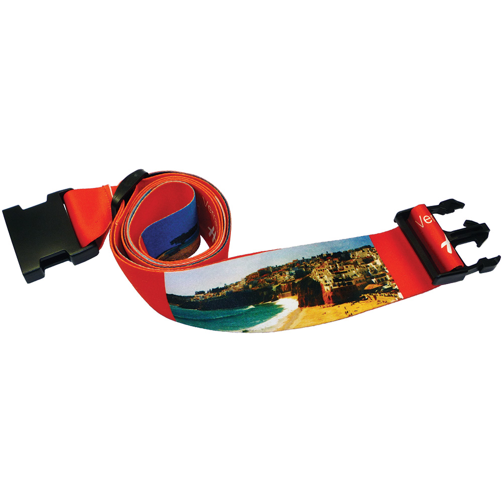 Luggage Strap With Plastic Buckle & Adjuster (Dye Sublimation)