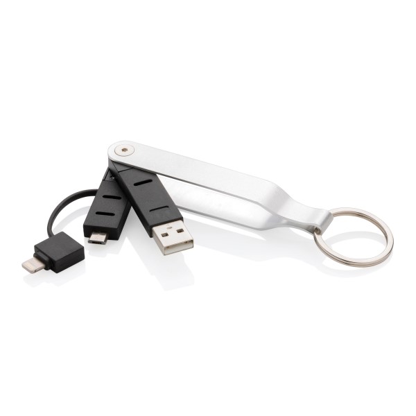 2-In-1 Keychain Cable Mfi Licensed