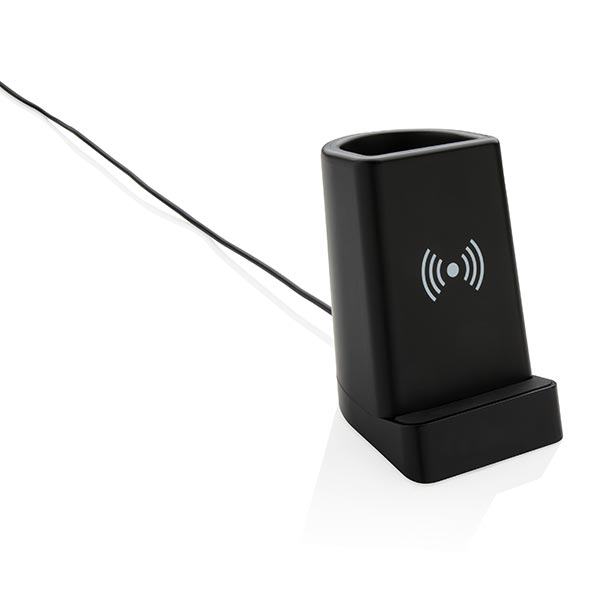 Light Up Logo 5W Wireless Charging Pen Holder