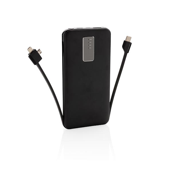 10.000 Mah Powerbank With Integrated Cable