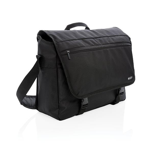 Swiss Peak RFID 15" Laptop Messenger Bag PVC Free