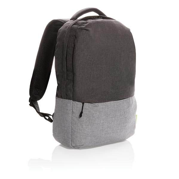 Duo Color RPET 15.6" RFID Laptop Backpack PVC Free
