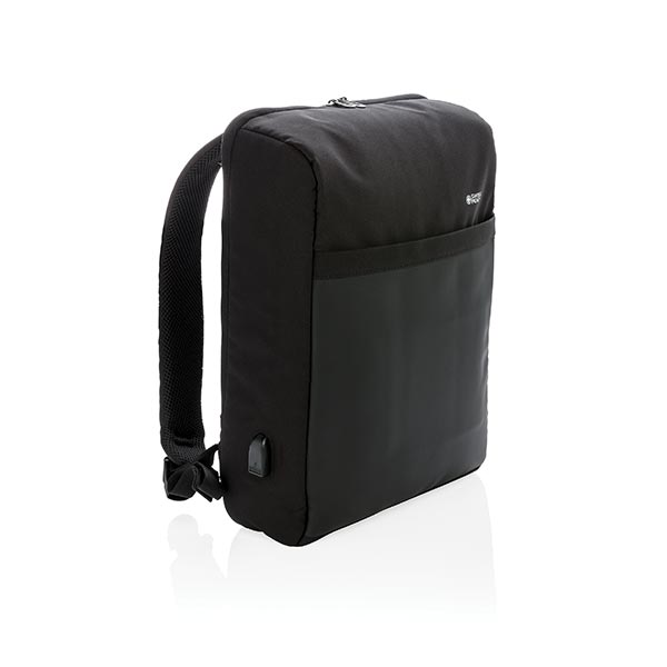Swiss Peak 15" Anti-Theft RFID & USB Backpack PVC Free