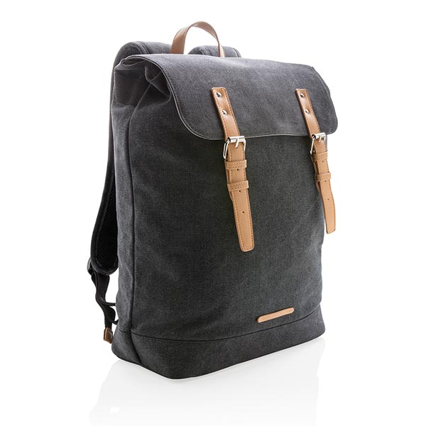 Canvas Laptop Backpack PVC Free