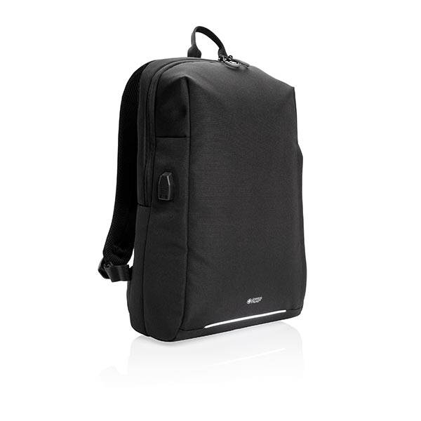 Swiss Peak RFID And USB Laptop Backpack PVC Free
