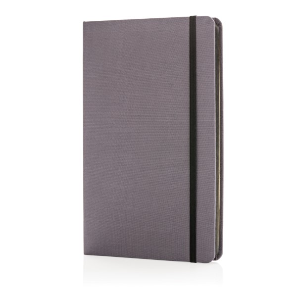 Deluxe Fabric Notebook With Coloured Side