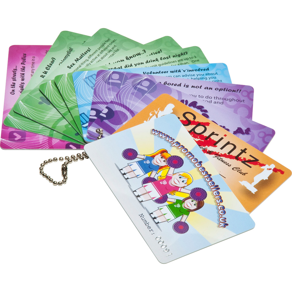 Printed Plastic Cards (54X30mm: 0.76mm Thick)