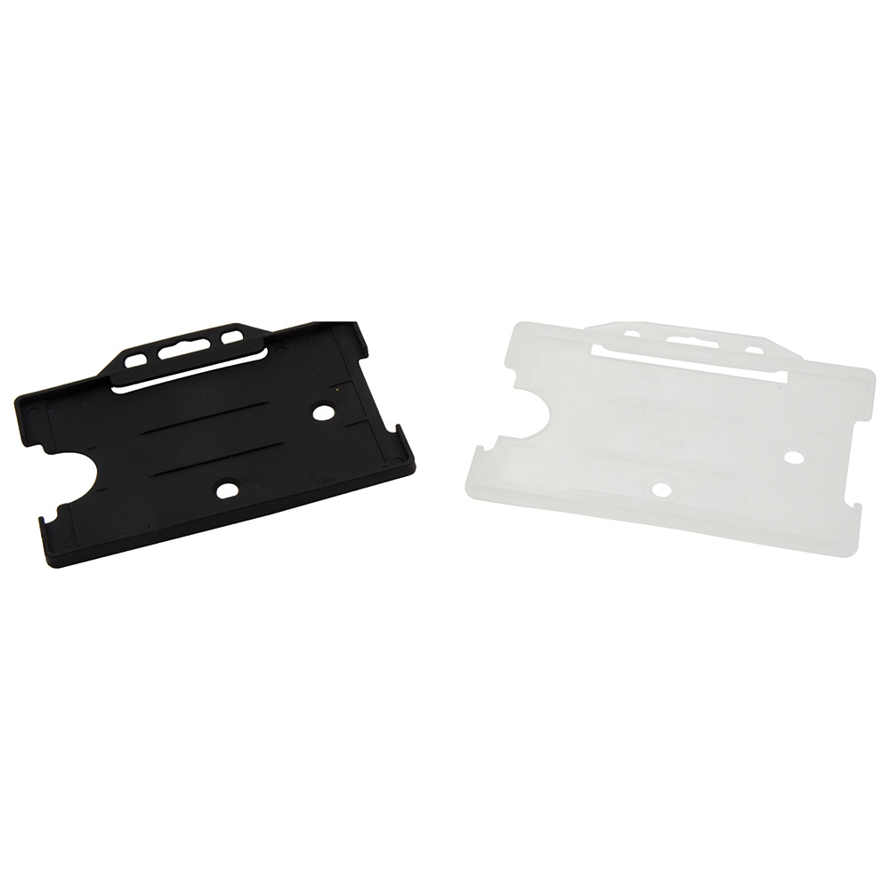 Rigid Card Holders Landscape (Available In Black Blue Red Green & Clear)