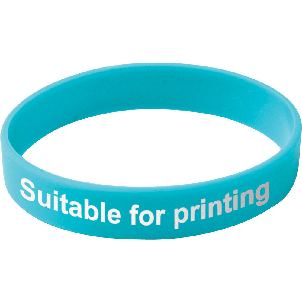 Adult Silicone Wristband (Uk Stock: Available In Red Blue Green Or Yellow)