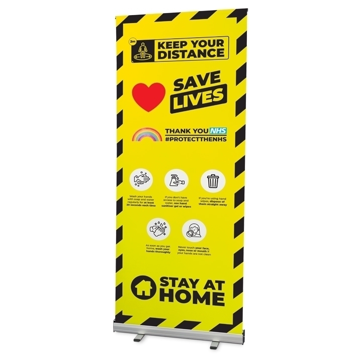 Safe Distance Roller Banner