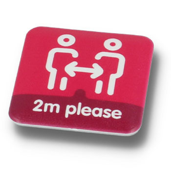 Social Distancing Badge - Square