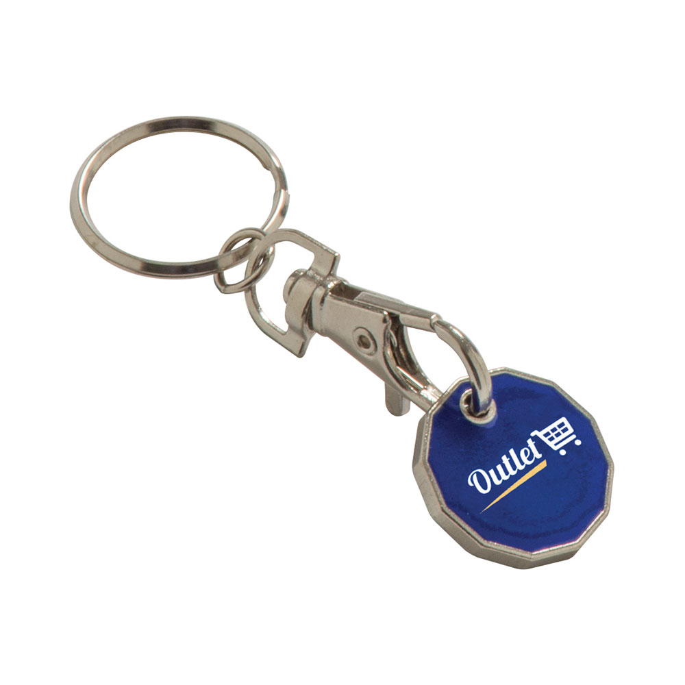 Trolley Coin Keyring (Full Colour Print)