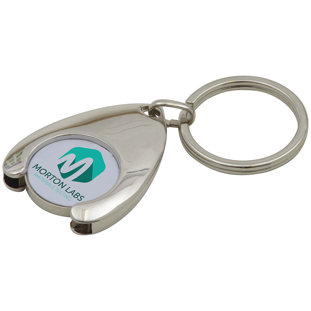 Wishbone Trolley Coin Keyring (Full Colour Print)