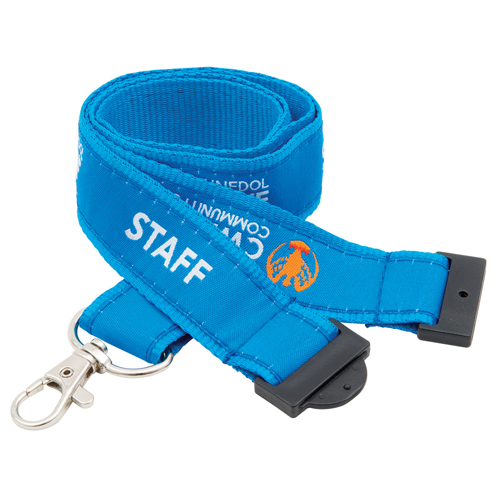 20mm Woven Applique Lanyard