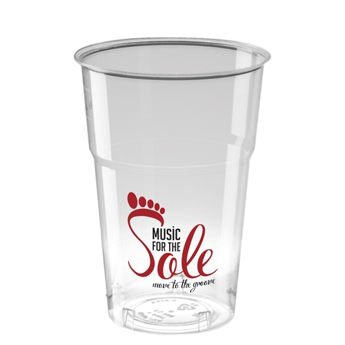 Disposable Plastic Tumbler (575ml/20oz) - Crystal Polystyrene