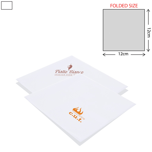 White Cocktail Napkin 2Ply (25X25cm)