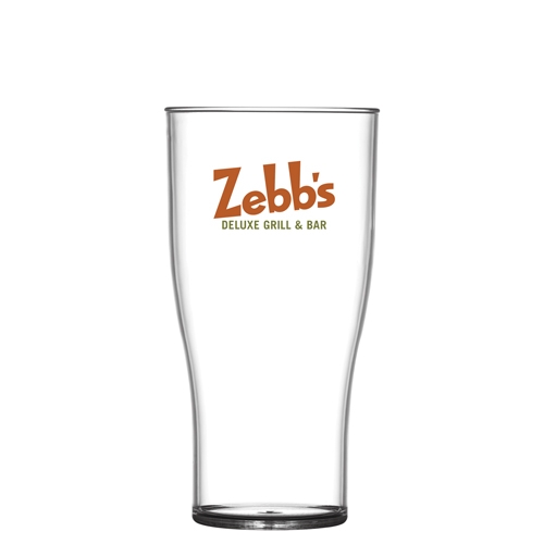Reusable Plastic Tulip Beer Glass (568ml/20oz/Pint) - Polystrene