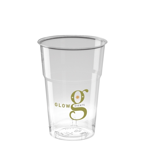 Disposable Plastic Tumbler (380ml/14oz) - Crystal Polystyrene