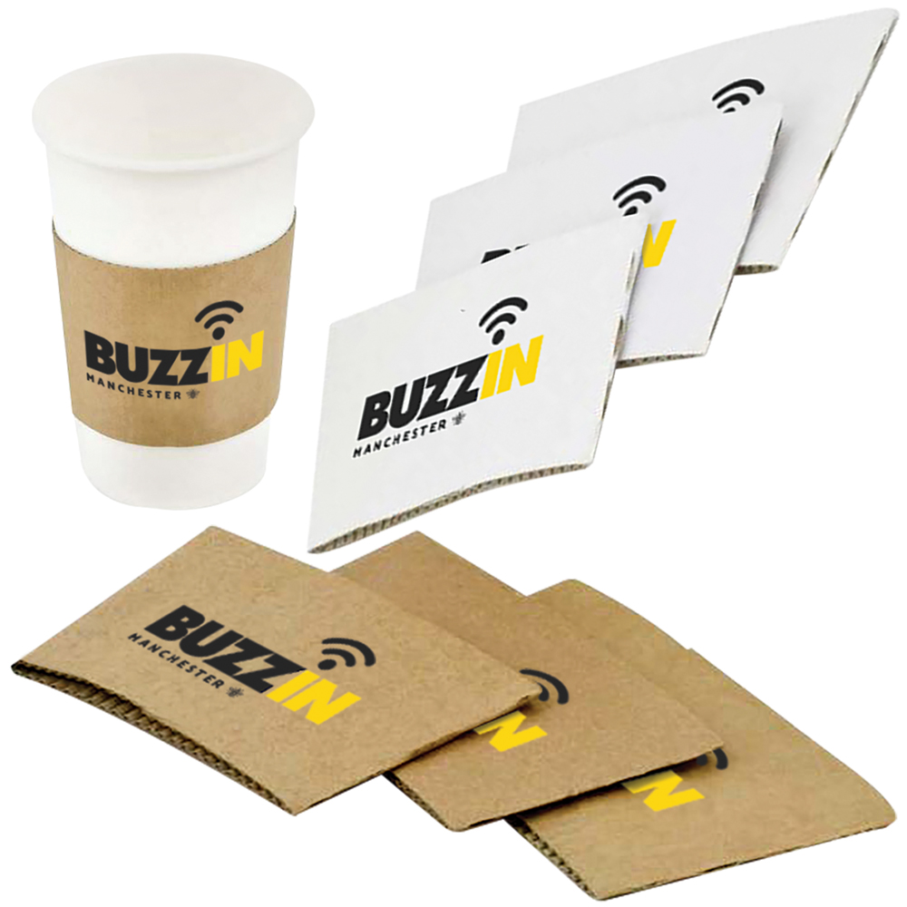 Solid Paper Cup Sleeve   8-10oz/240-300ml