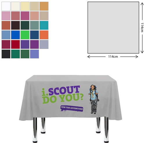 Fabric Square Tablecloth (115 X 115cm)