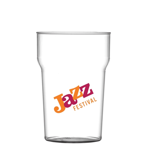 Reusable Nonic Beer Glass (568ml/20oz/Pint) - Polycarbonate