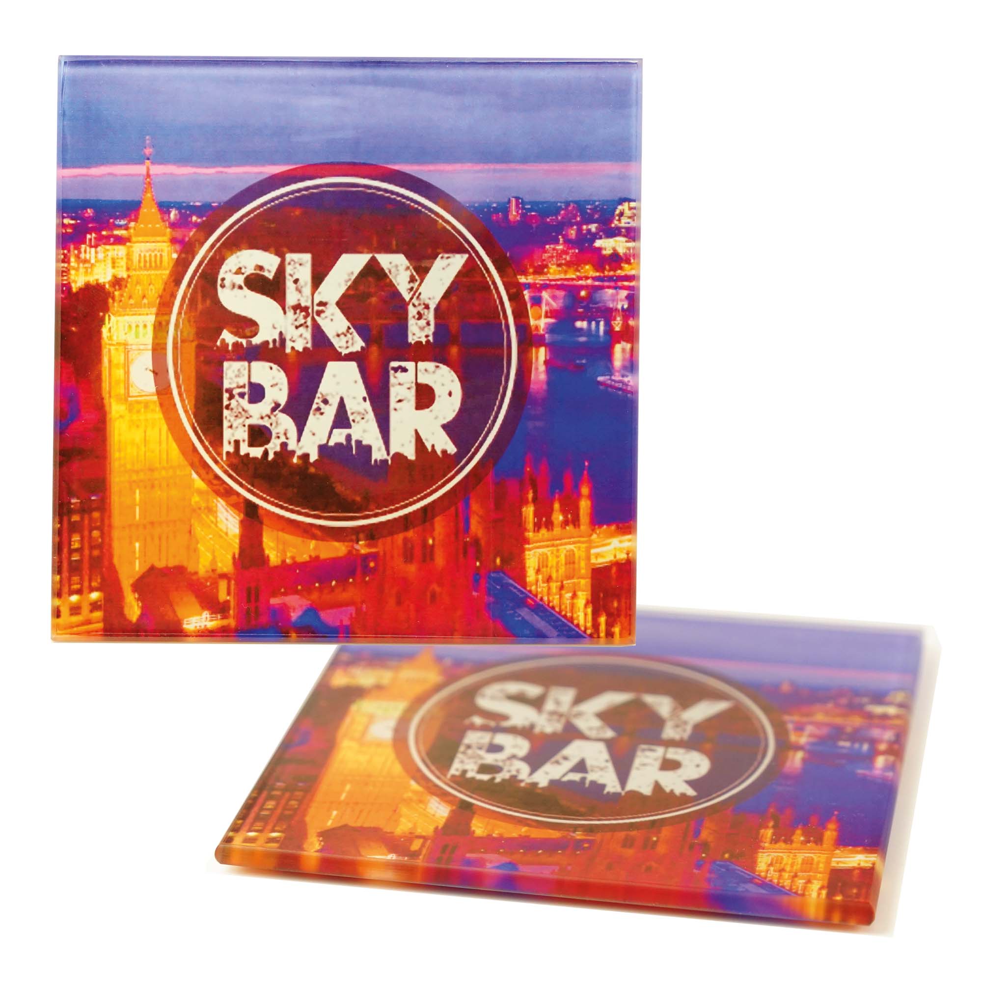 Square Glass Coasters