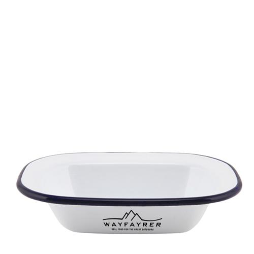 Enamel Oblong Pie Dish (200 X 150 X 45mm)