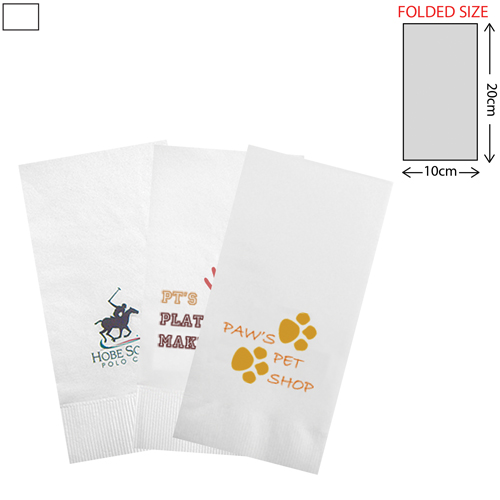 White Folded Napkins (40X20cm)