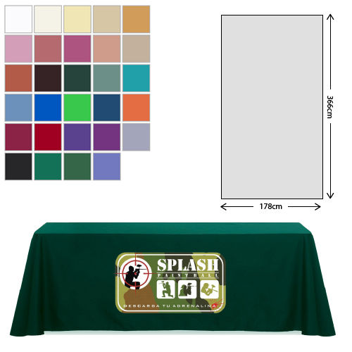 Fabric Rectangular Tablecloth (178 X 366cm) *