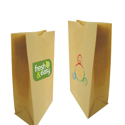 Block Bottom Paper Bag Large (25 X 54.5 + 14 cm)