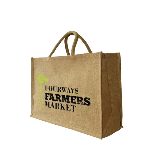 Large Jute Shopper Bag (470 X 330 + 180mm)